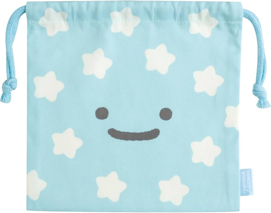 すみっコぐらし　巾着 すみっコぐらし 巾着 コップ袋 パープル 通園 通学 入園 入学